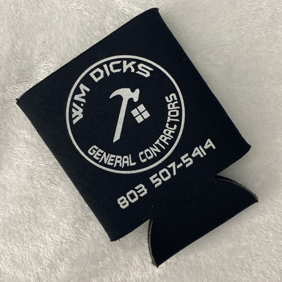 Black W.M Dicks General Contractors 🔨 insulator cup sleeve - Picture 2 of 10